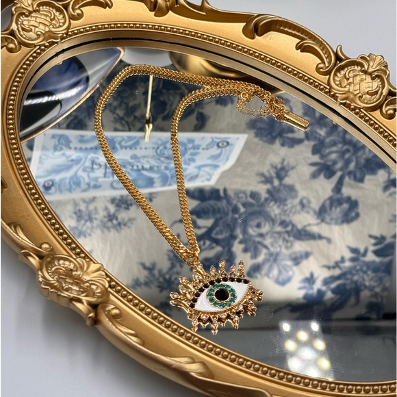 🆕 KURT GEIGER LONDON 🧿 NWOT Evil Eye Pendant Necklace - Picture 6 of 15